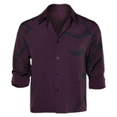 KPop Demon Hunters (2025) Jinu Saja Black Purple Shirt Outfits Cosplay Costume